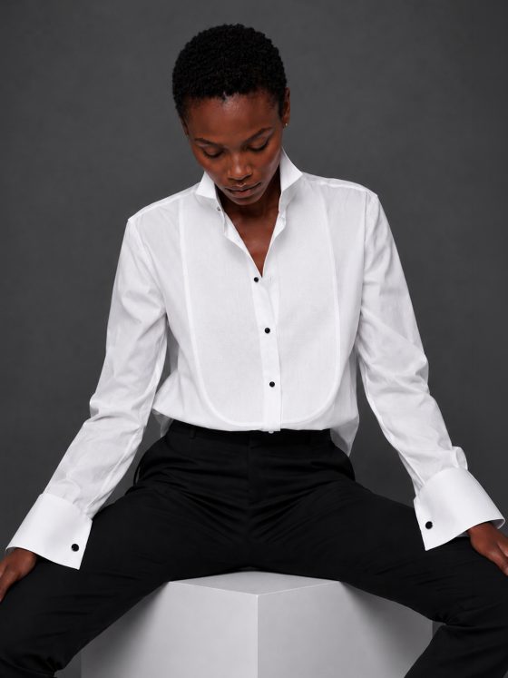 How to style the White Tuxedo Shirt